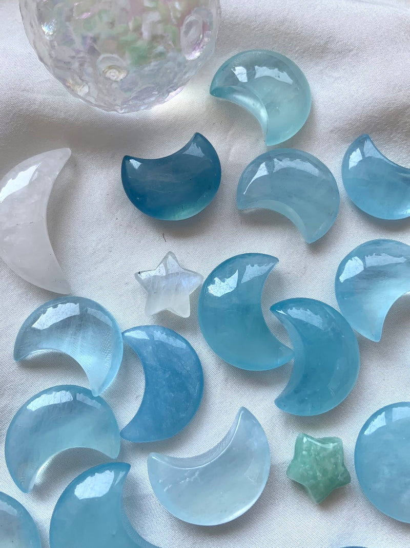 Aquamarine Crystal Moons