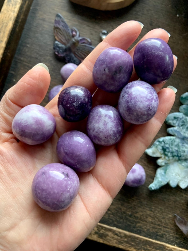 Lepidolite Tumbles