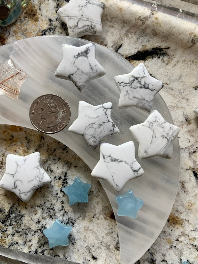 Howlite Stars