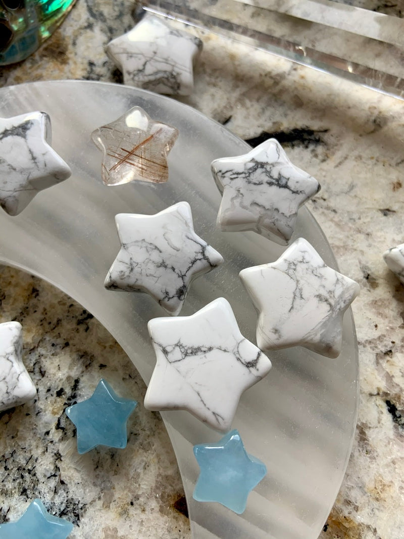 Howlite Stars