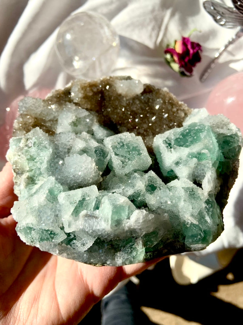 Sugary Cubic Fluorite Specimen