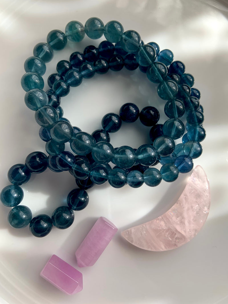 Teal Blue Fluorite Bracelets